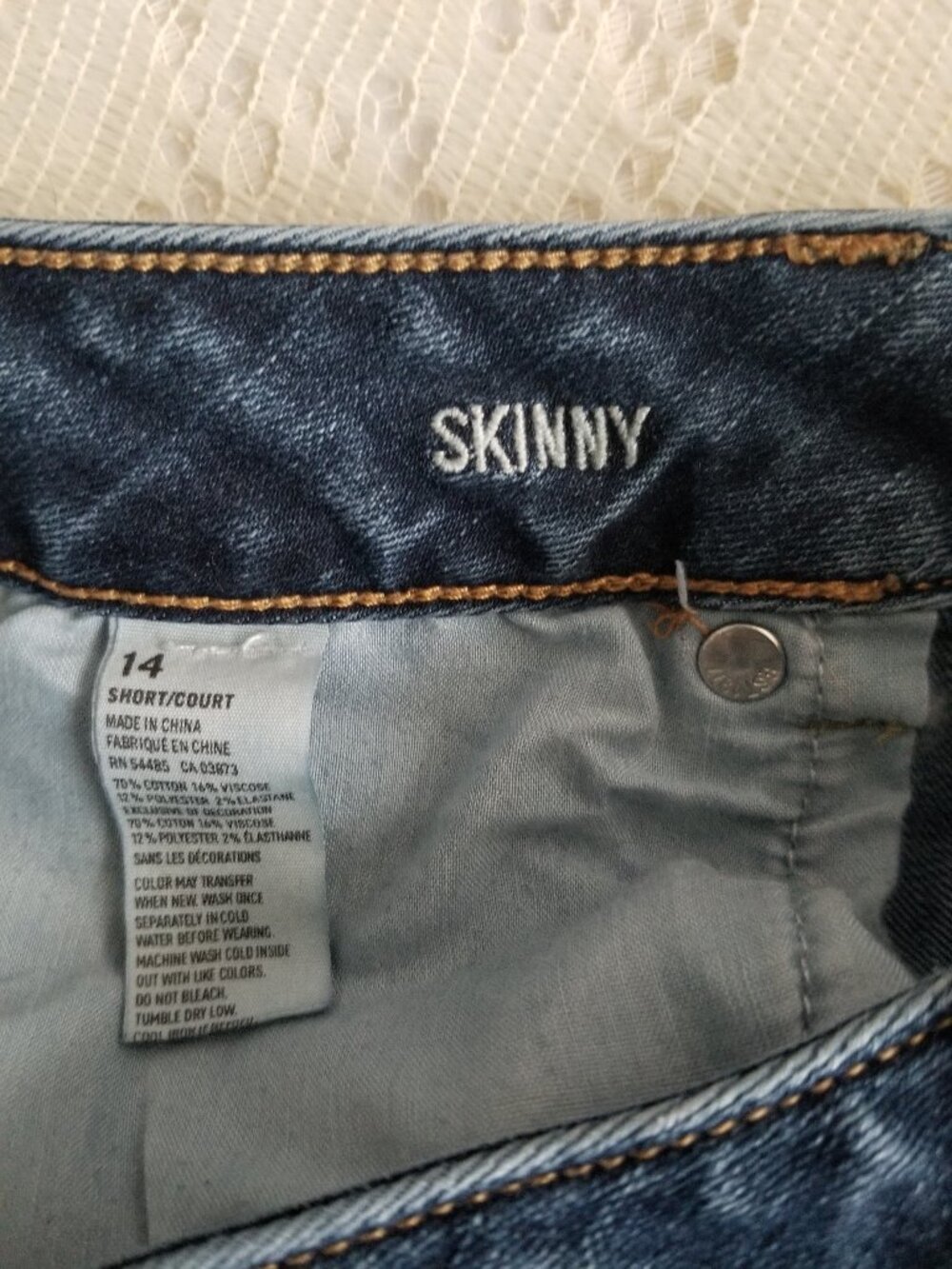 American Eagle Outfitters Skinny Stretch Jeans 14 Short - Picture 6 of 8